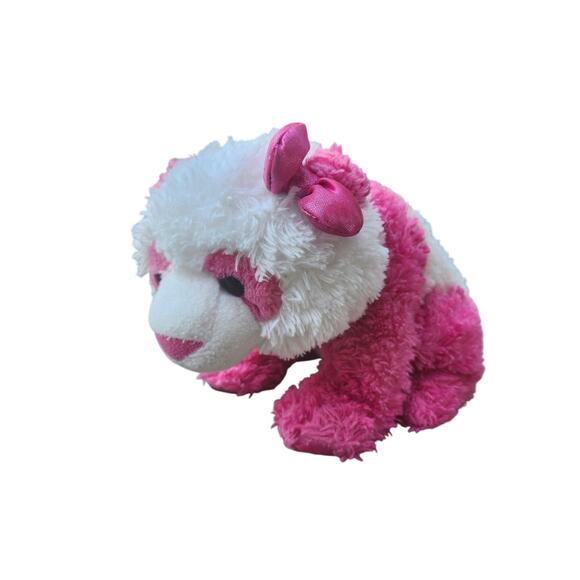 Aurora World Girlz Nation 10" Panda Bear Pink White Plush Toy Stuffed Animal - Picture 1 of 9